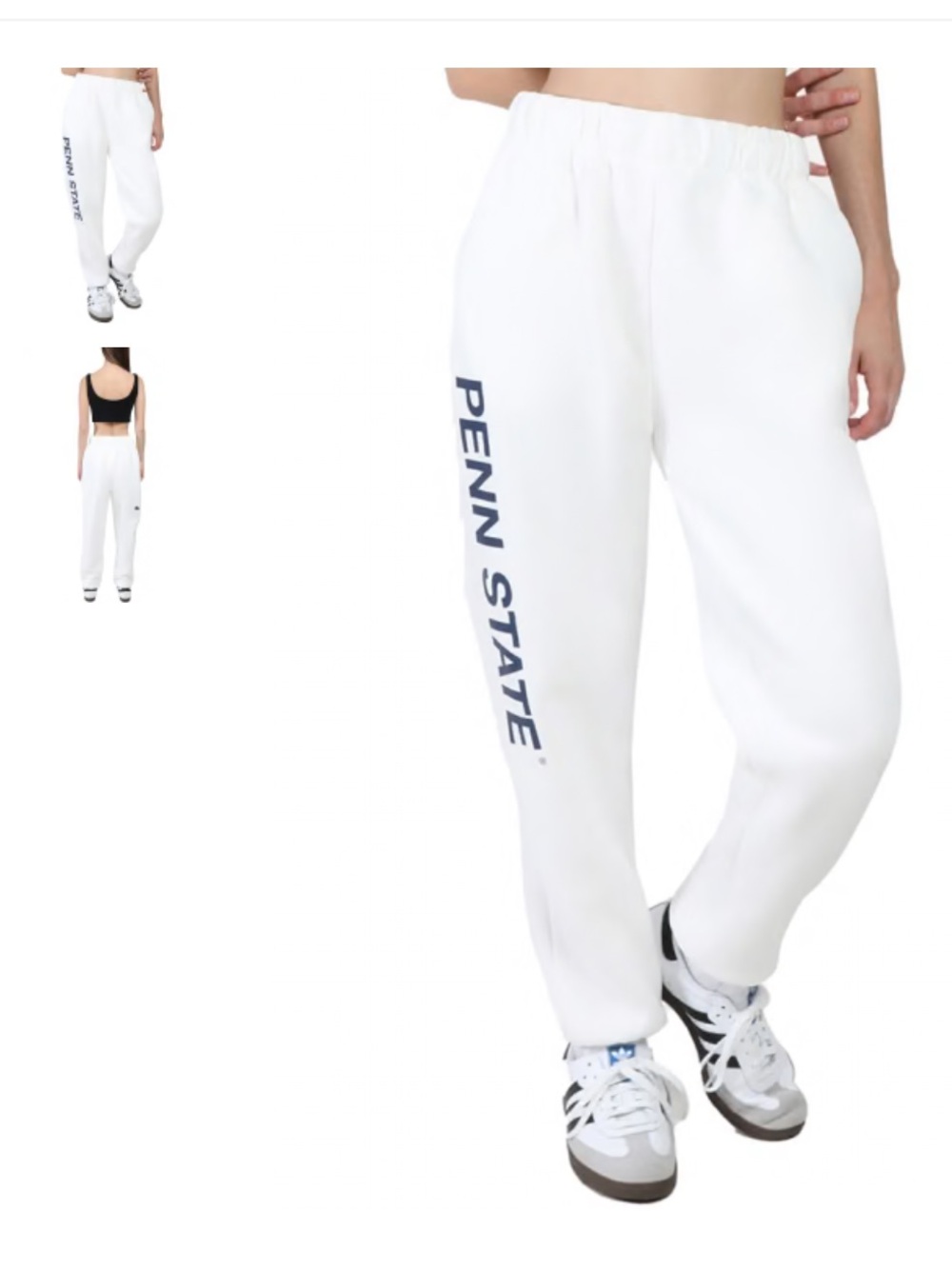Penn State Hype and Vice White Sweatpants